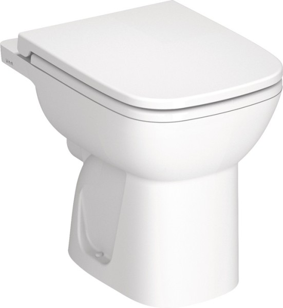 Vitra Stand-Flachspülklosett 360x520mm inkl. WC-Sitz eckig mit Deckel weiß