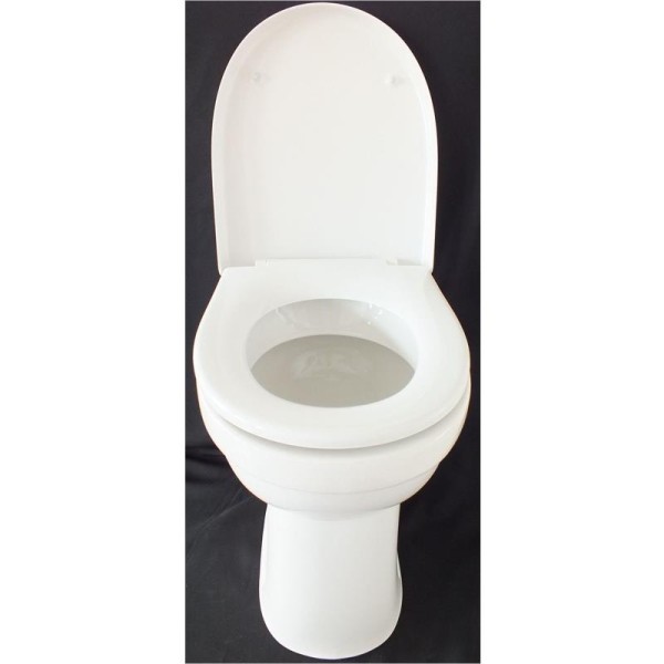 Keramag Allia Paris Care Standflachspül WC mit Sitz erhöht +10cm weiß