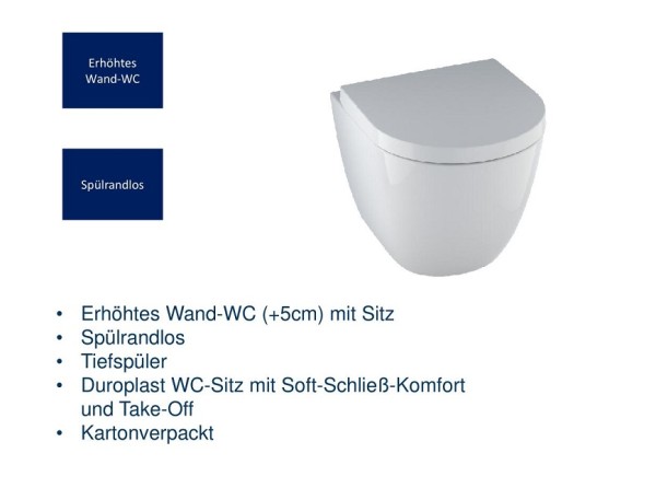 ACOBO Wand WC-Tiefspüler spülrandl.